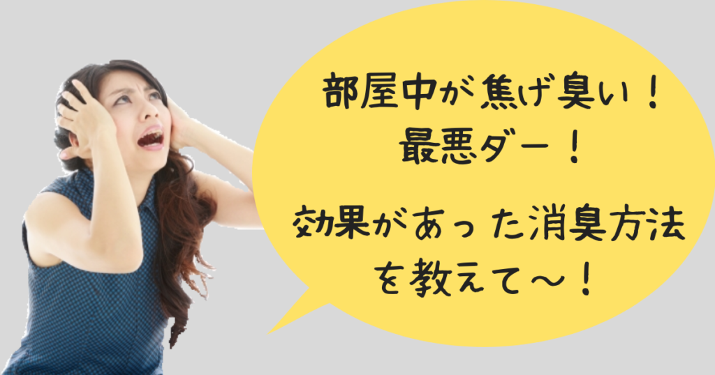 部屋中が焦げ臭い ニオイの原因に消臭効果があった５つの方法 食べいろナビ 野菜 果物の情報 野菜宅配 季節の食べ物