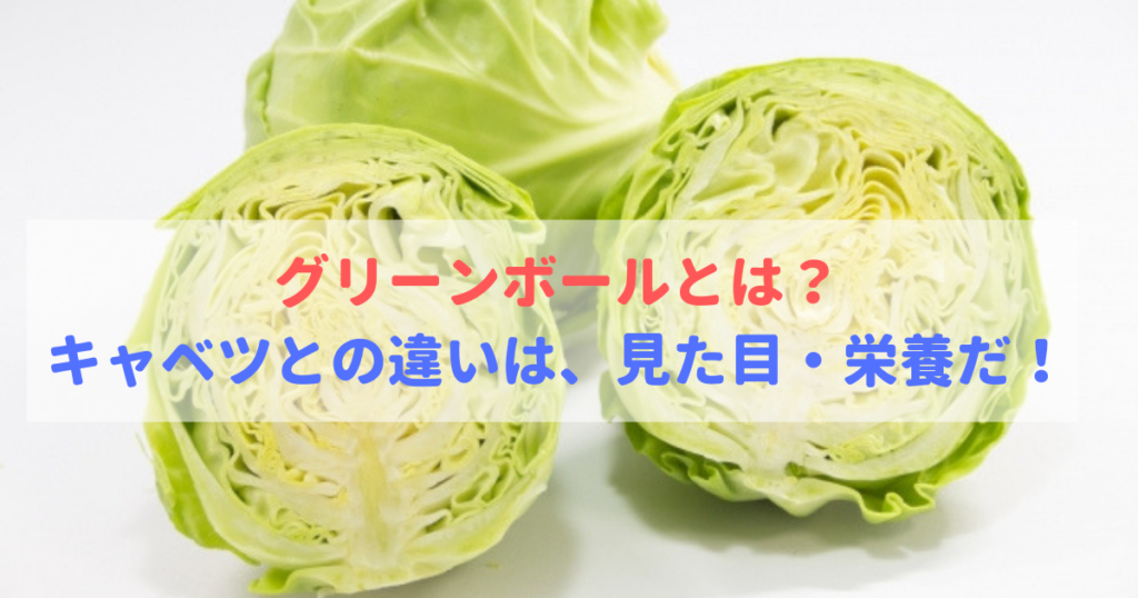 グリーンボールとは グリーンボールとキャベツの違いは味 栄養だ 食べいろナビ 野菜 果物の情報 野菜宅配 季節の食べ物